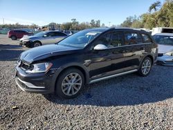 Volkswagen Golf salvage cars for sale: 2017 Volkswagen Golf Alltrack S