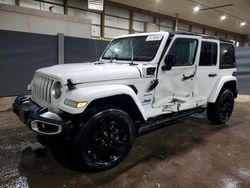 Jeep salvage cars for sale: 2023 Jeep Wrangler Sahara 4XE