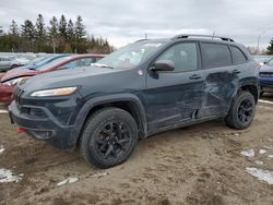 Jeep salvage cars for sale: 2016 Jeep Cherokee Trailhawk