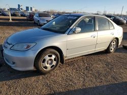 Vehiculos salvage en venta de Copart Des Moines, IA: 2004 Honda Civic Hybrid