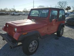 Jeep salvage cars for sale: 1994 Jeep Wrangler / YJ S