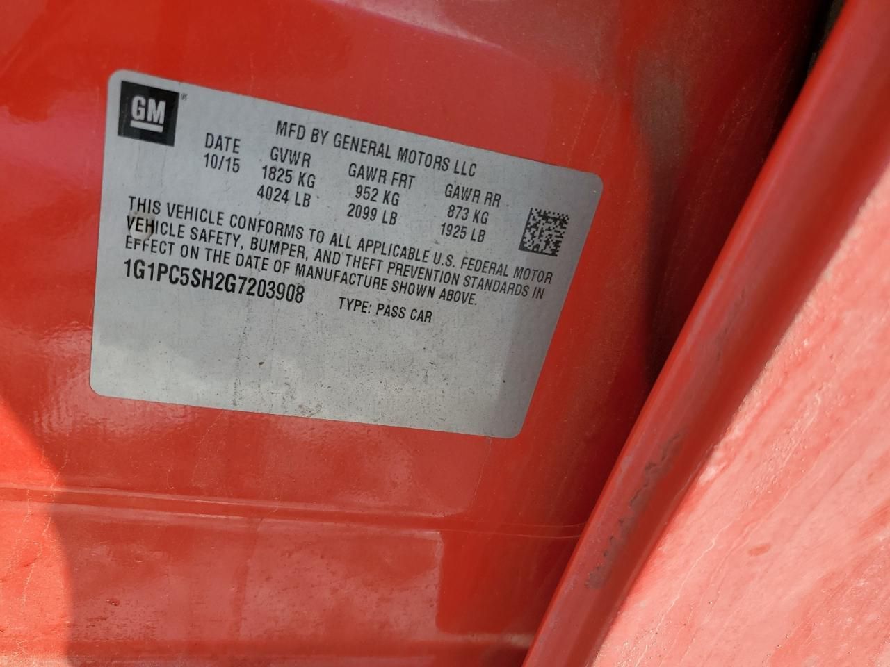 2016 Chevrolet Cruze Limited ls