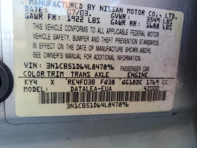 2004 Nissan Sentra 1.8