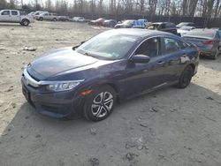 Honda salvage cars for sale: 2017 Honda Civic LX