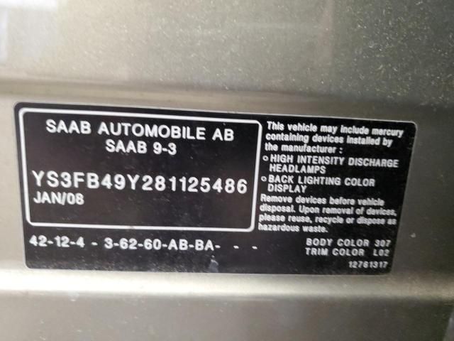 2008 Saab 9-3 2.0T