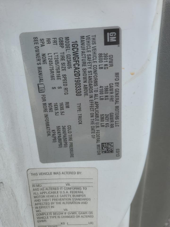 2013 Chev Express G2500