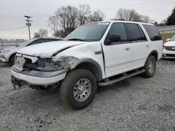 Ford Expedition salvage cars for sale: 2002 Ford Expedition XLT