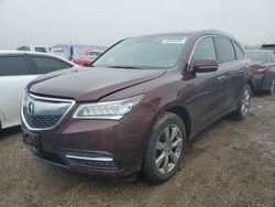 Acura salvage cars for sale: 2015 Acura MDX Advance