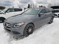 Mercedes-Benz c-Class salvage cars for sale: 2017 Mercedes-Benz C 300 4matic