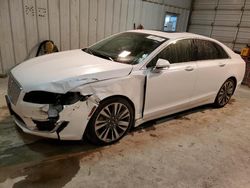 Lincoln mkz salvage cars for sale: 2018 Lincoln MKZ Select
