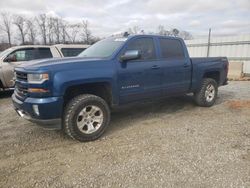 Chevrolet Silverado k1500 lt salvage cars for sale: 2016 Chevrolet Silverado K1500 LT