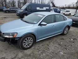 Volkswagen salvage cars for sale: 2012 Volkswagen Passat S