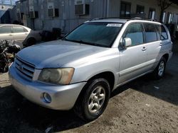 Toyota Highlander salvage cars for sale: 2002 Toyota Highlander