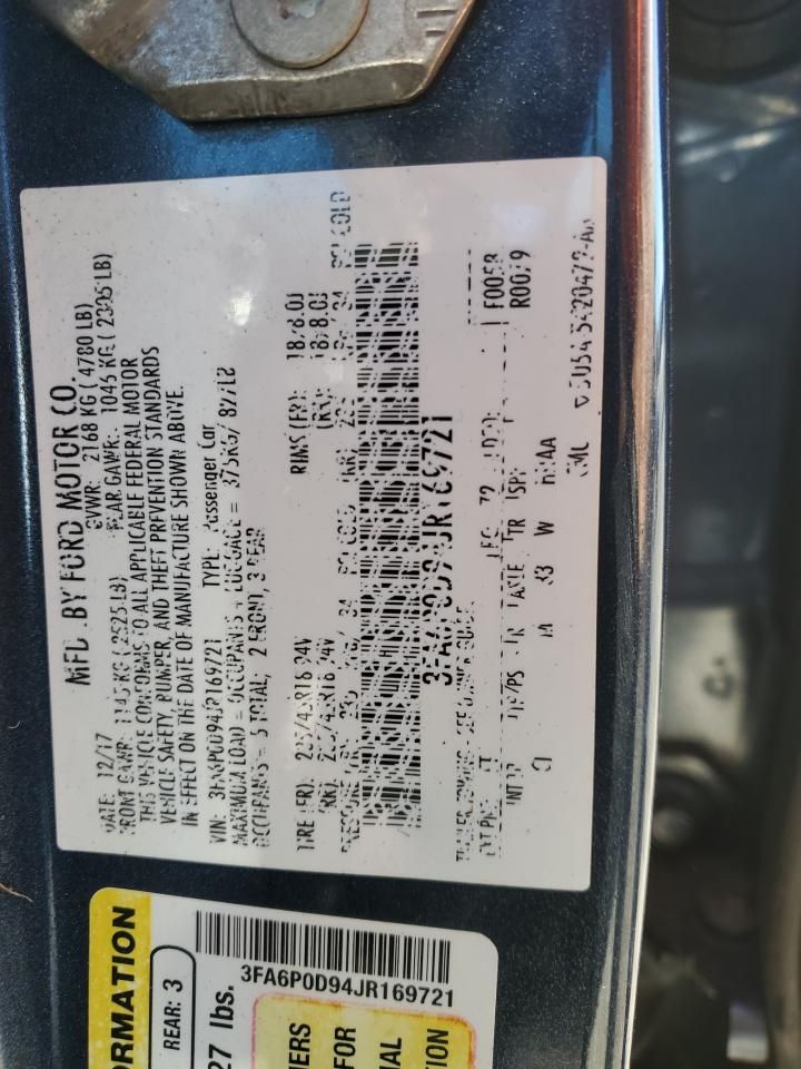 2018 Ford Fusion Titanium/platinum