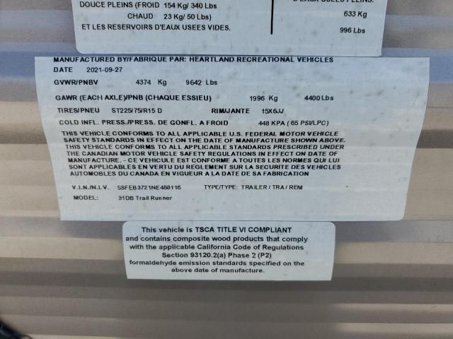 2022 Heartland 2022 Heartland BIG Horn Trail Runn