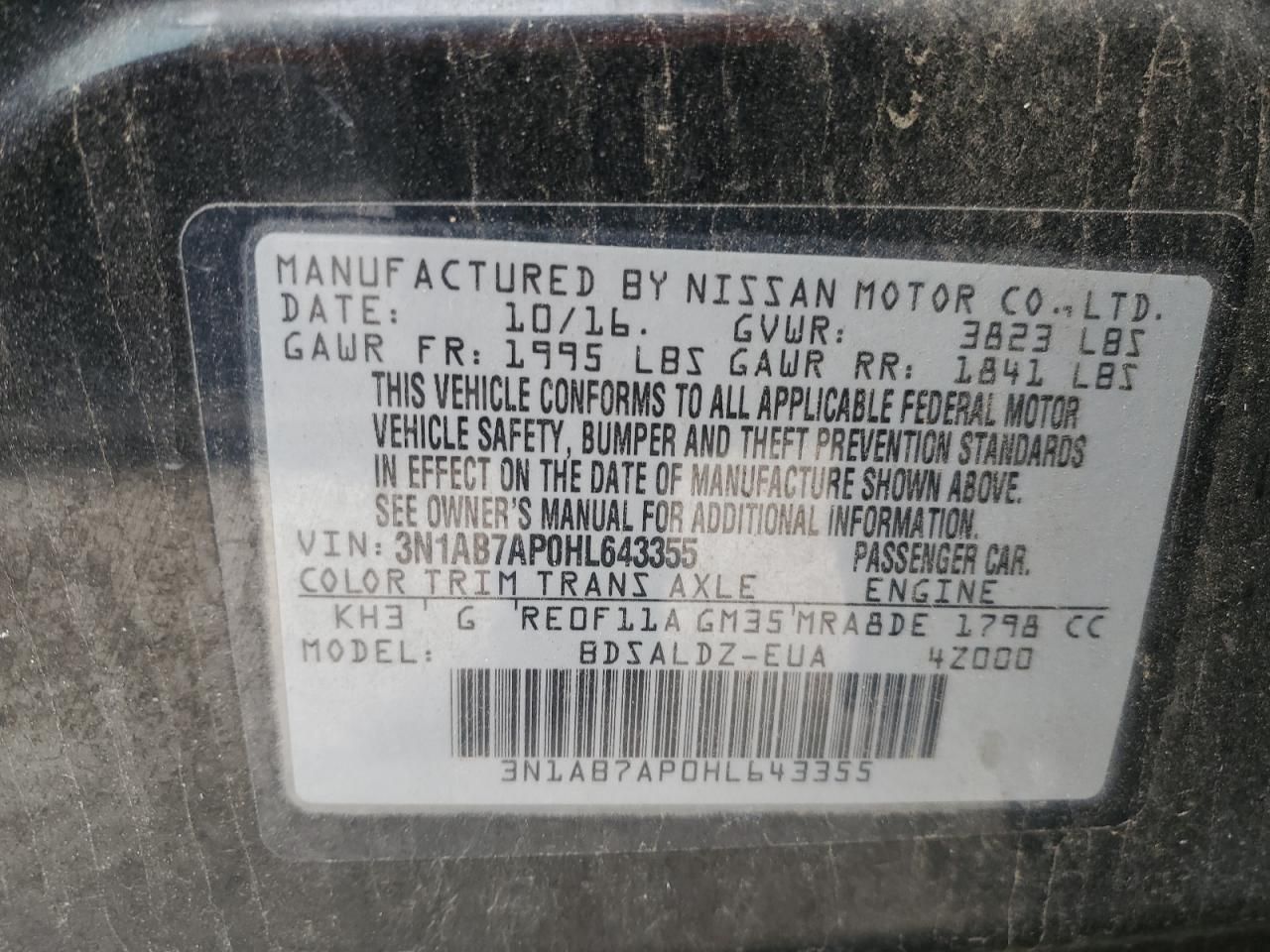 2017 Nissan Sentra s