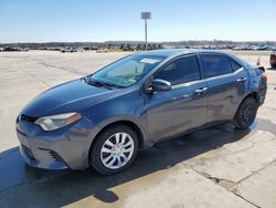 Toyota Corolla l salvage cars for sale: 2015 Toyota Corolla L