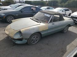 Alfa Romeo Veloce 2000 Spider salvage cars for sale: 1983 Alfa Romeo Veloce 2000 Spider