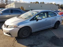 Salvage cars for sale from Copart Exeter, RI: 2015 Honda Civic LX