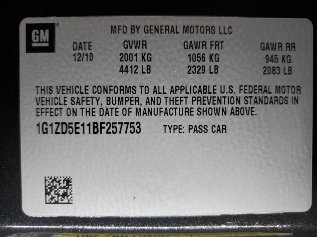 2011 Chevrolet Malibu 2LT