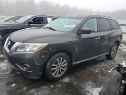 Salvage cars for sale from Copart Exeter, RI: 2016 Nissan Pathfinder S