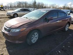 Honda Civic Vehiculos salvage en venta: 2012 Honda Civic LX