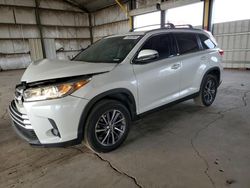 Toyota Highlander Vehiculos salvage en venta: 2019 Toyota Highlander SE