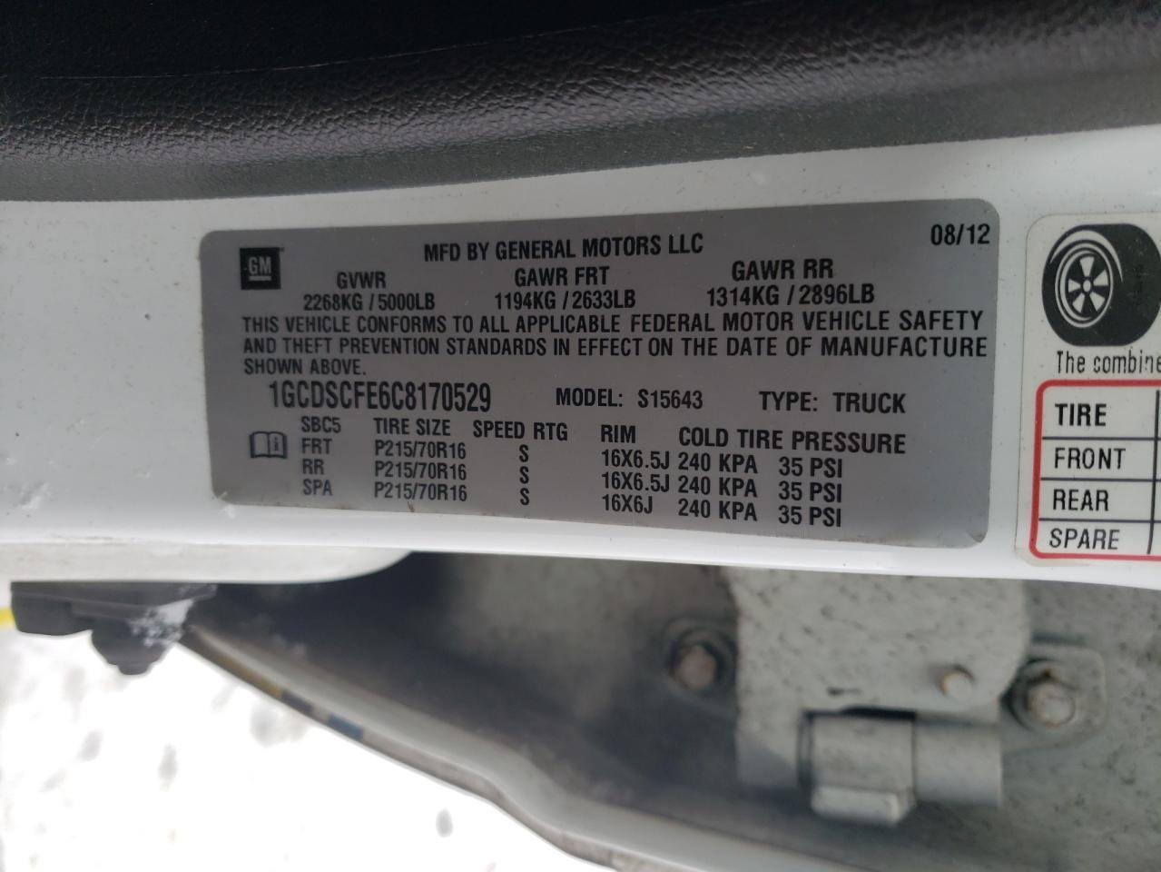 2012 Chevrolet Colorado LT