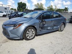 Toyota Corolla salvage cars for sale: 2021 Toyota Corolla LE