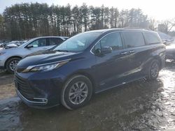 Toyota Sienna xle salvage cars for sale: 2021 Toyota Sienna XLE