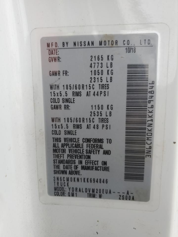 2019 Nissan 2019 Niss NV200 Compact Cargo