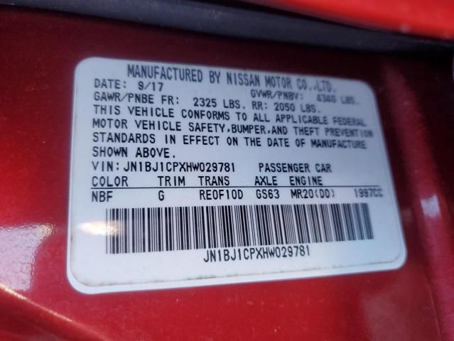 2017 Nissan Rogue Sport s