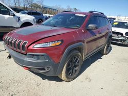 Jeep Cherokee salvage cars for sale: 2015 Jeep Cherokee Trailhawk