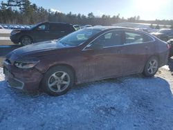 Chevrolet Malibu salvage cars for sale: 2016 Chevrolet Malibu LS