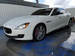 Maserati Quattropor salvage cars for sale: 2016 Maserati Quattroporte S