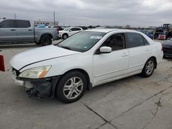 Salvage cars for sale from Copart Grand Prairie, TX: 2006 Honda Accord SE