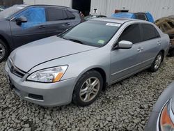 Honda Accord salvage cars for sale: 2007 Honda Accord EX