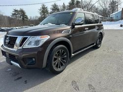 Nissan salvage cars for sale: 2017 Nissan Armada Platinum