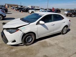 Toyota Corolla salvage cars for sale: 2019 Toyota Corolla L