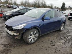 Tesla Model y salvage cars for sale: 2021 Tesla Model Y