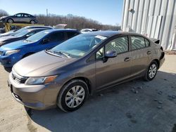 Honda salvage cars for sale: 2012 Honda Civic LX