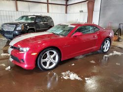 Salvage cars for sale from Copart Lansing, MI: 2015 Chevrolet Camaro LT