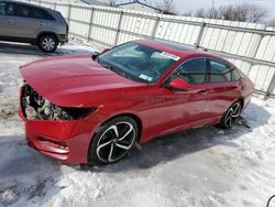 Vehiculos salvage en venta de Copart Albany, NY: 2018 Honda Accord Sport