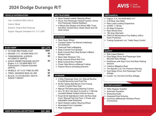 2024 Dodge Durango R/T