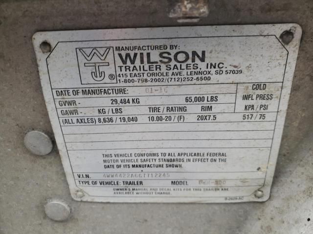 2015 Wilx 2015 Wilson Trailer Grain Trailer