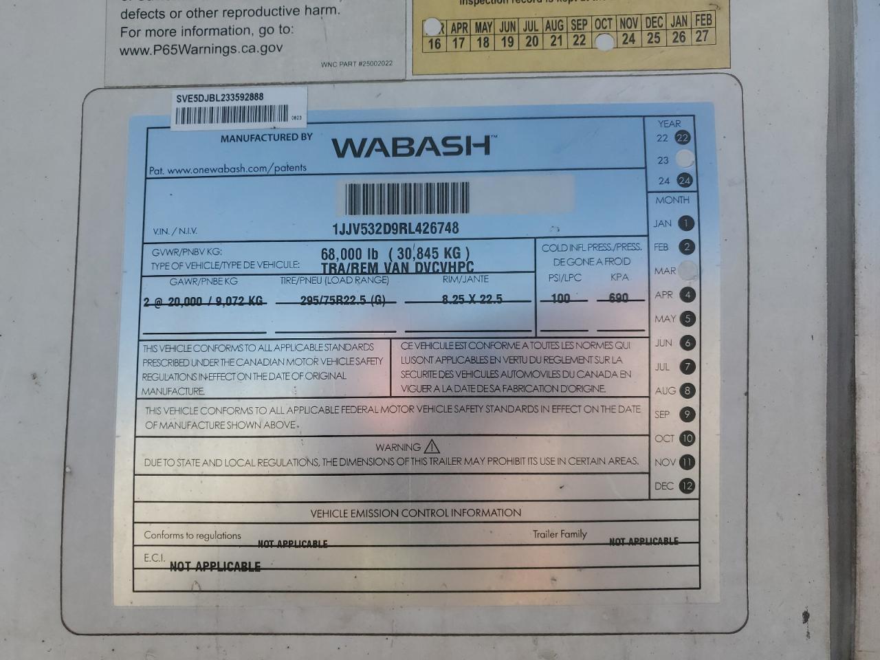 2024 Wabash DRY Van