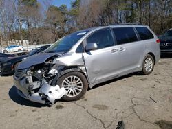 Toyota Sienna xle salvage cars for sale: 2012 Toyota Sienna XLE