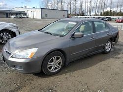 Salvage cars for sale from Copart Arlington, WA: 2006 Honda Accord EX