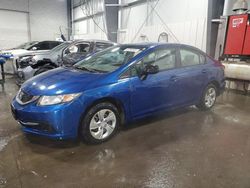 Honda Civic salvage cars for sale: 2013 Honda Civic LX