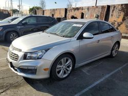 Chevrolet salvage cars for sale: 2015 Chevrolet Cruze LTZ